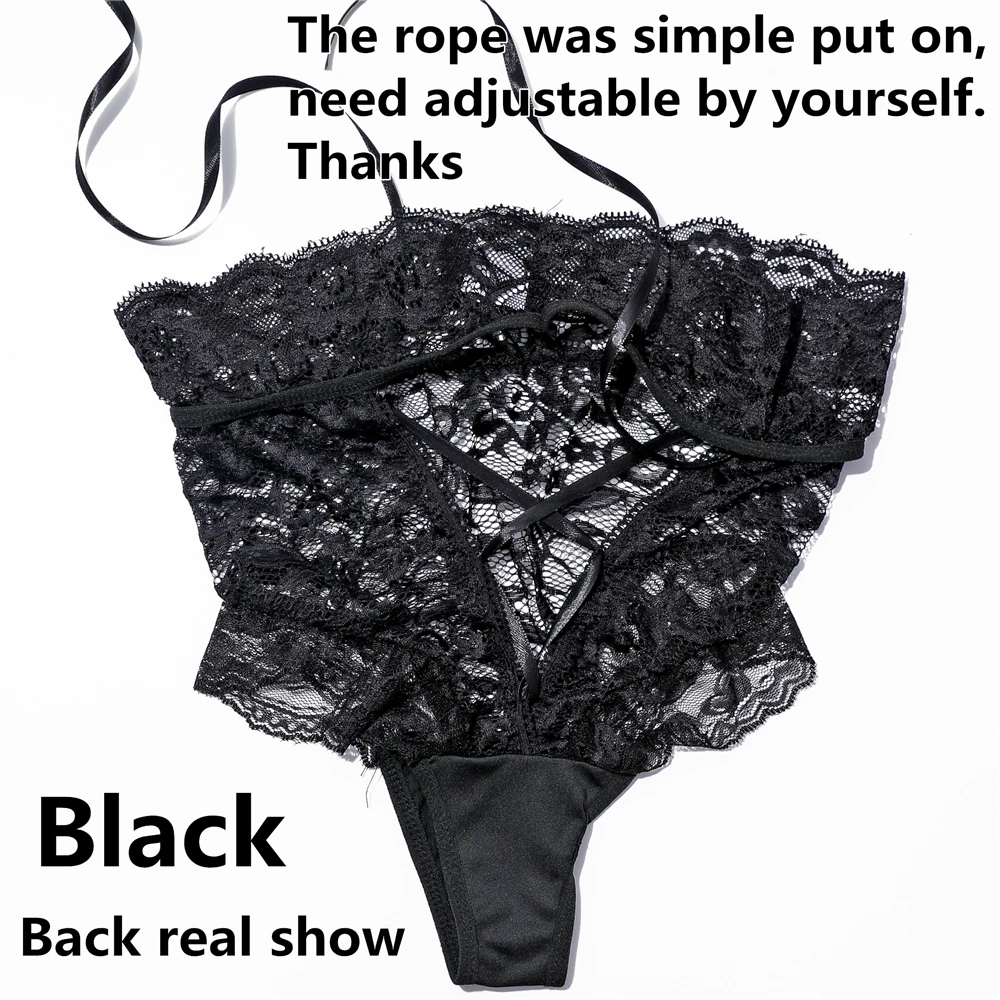 VDOGRIR сексуальное нижнее белье женские черные кружевные трусы с высокой талией