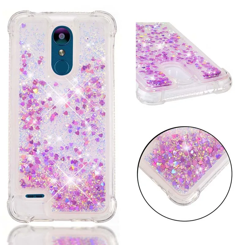 Милый чехол для LG K9 K 9 шикарный, с блестящими звездами зыбучие пески динамический жидкостный мягкий силиконовый бампер чехол для LG X2 чехол для телефона s LGK9