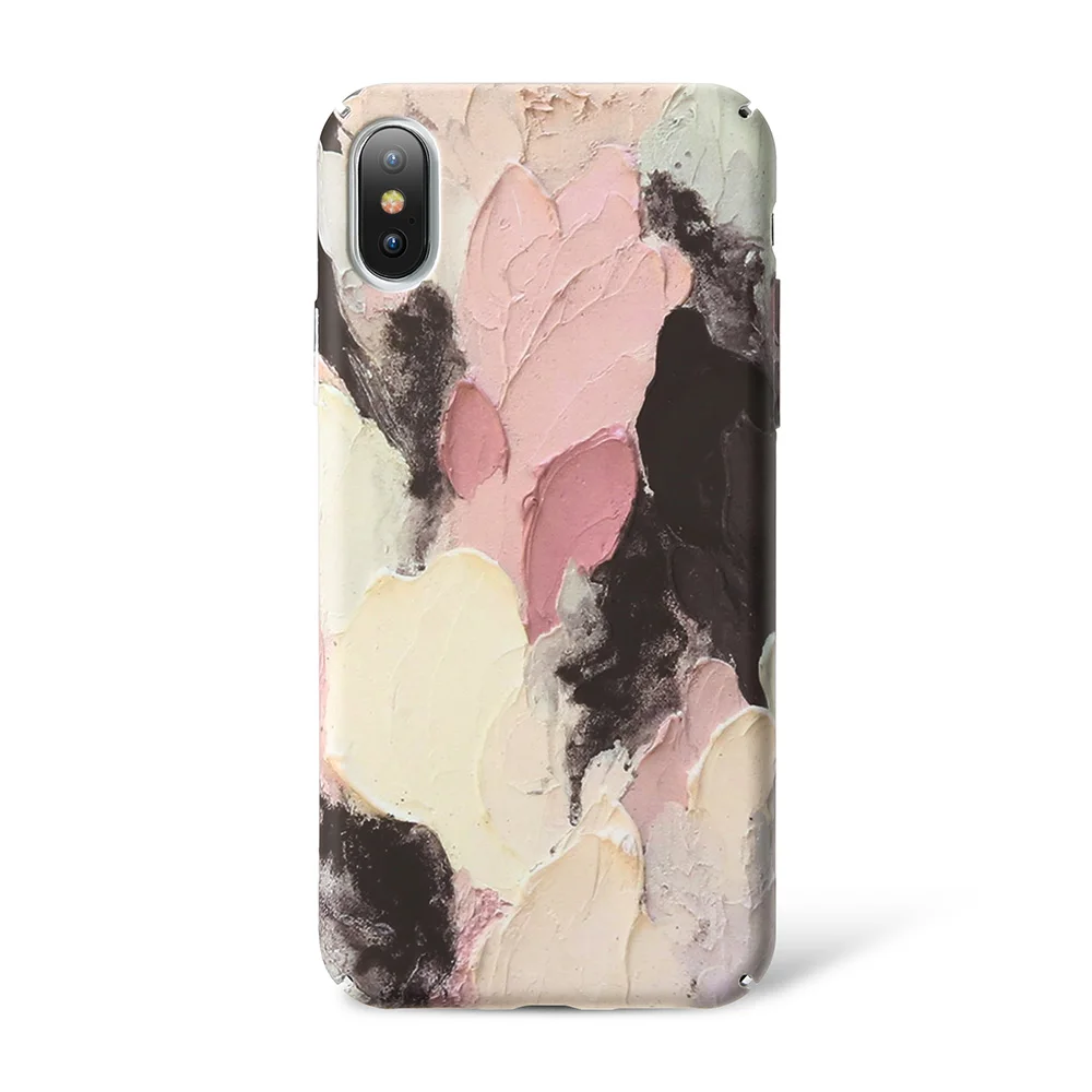 KISSCASE краситель светящийся телефон чехол для iPhone 7 8 6 6s Plus 3D Emboss жесткая задняя панель из поликарбоната для iPhone X XR XS Max 7 8 Capa Fundas - Цвет: Pink