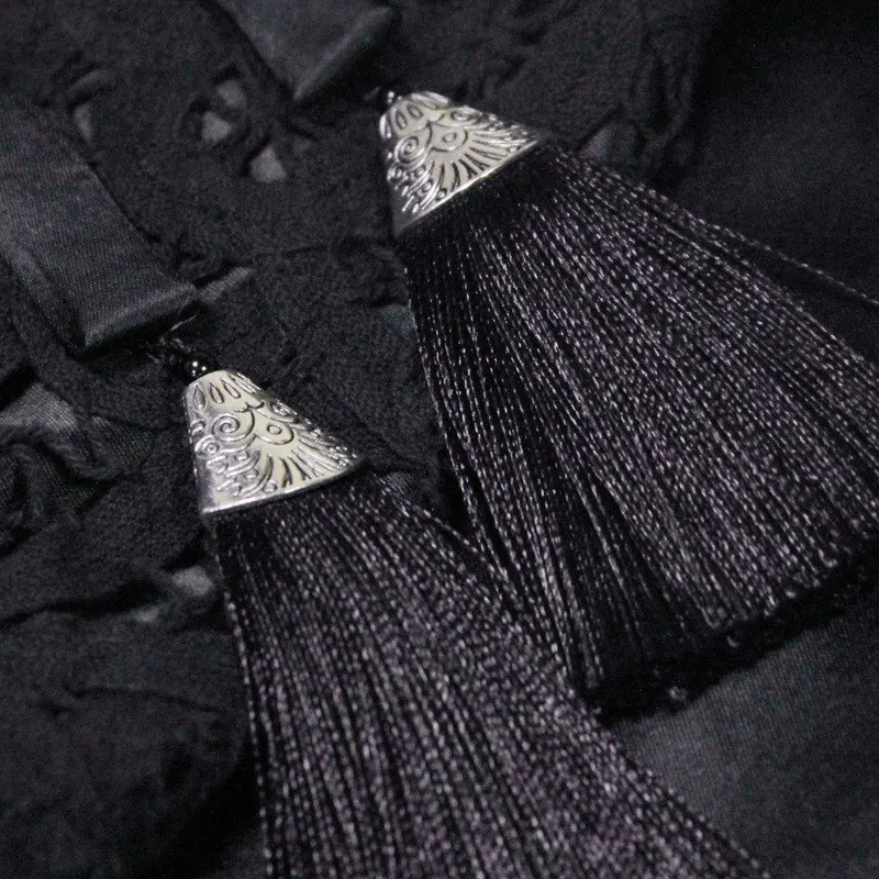 Keer Qiaowa Vintage Black Gothic Skirt Woman Summer 2018 New Arrival Women Mini Organza Ball Gown Skirts with Appliques Flowers | Женская