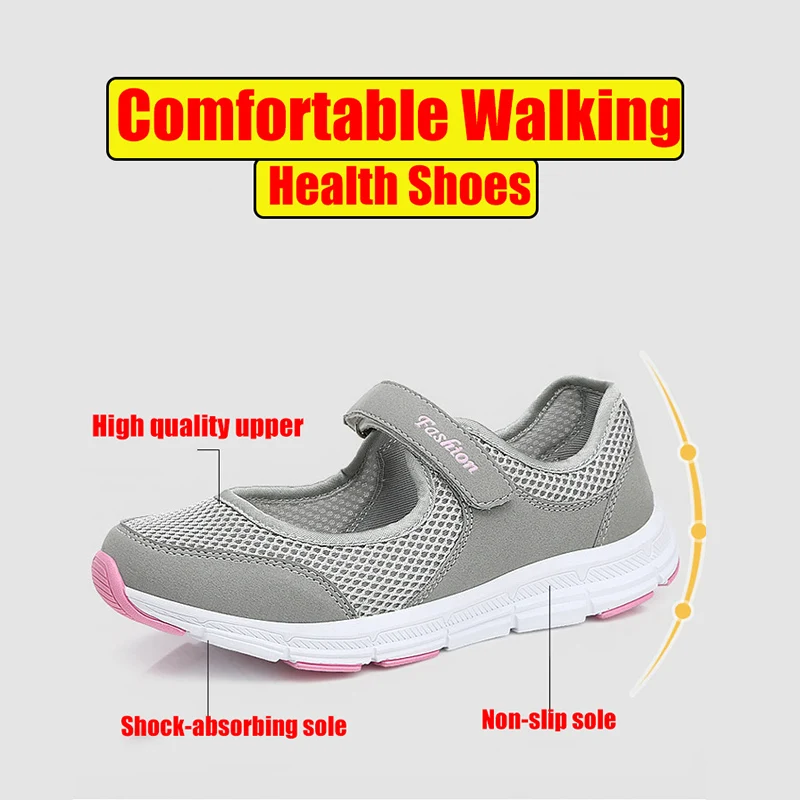 2018 женские дешевые летние дышащие кроссовки здоровая прогулочная обувь уличная