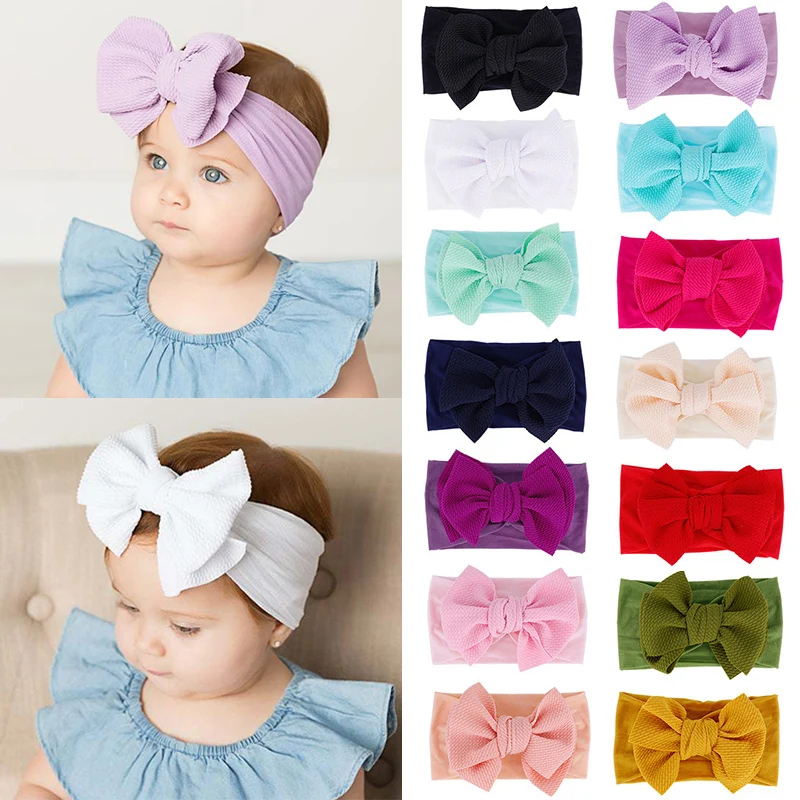 Модные аксессуары для детей с бантом кружевные повязки девочек 15 цветов |