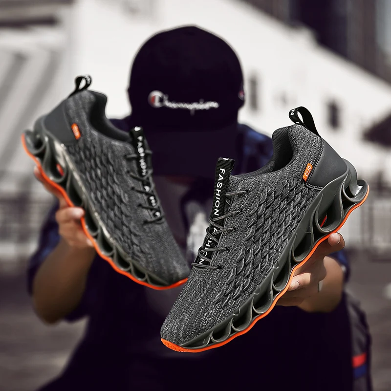 Летняя мужская новая трендовая беговая Обувь для прогулок треккинговые