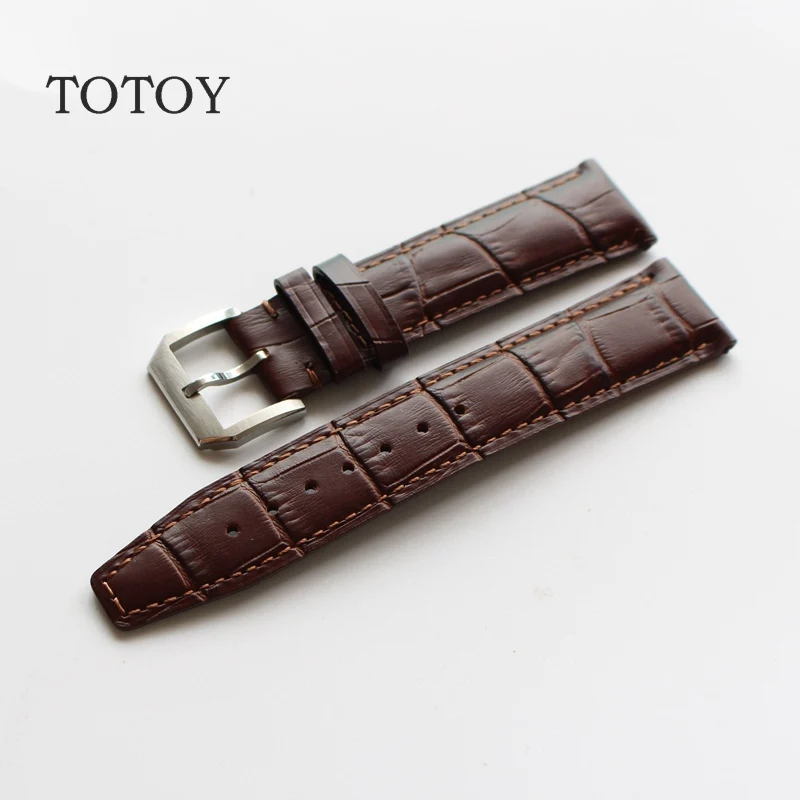 Классические Кожаные Ремешки для наручных часов TOTOY ремень в стиле ретро 20 мм 22 с