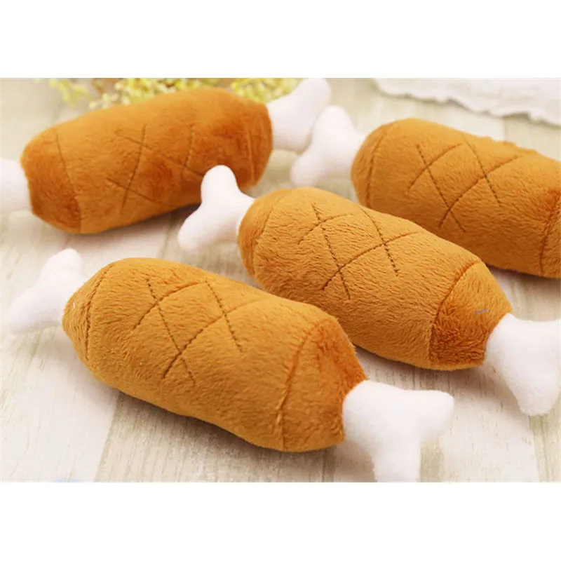 1 шт. милые игрушки для щенка домашних животных пищалка пищащий плюшевый звук