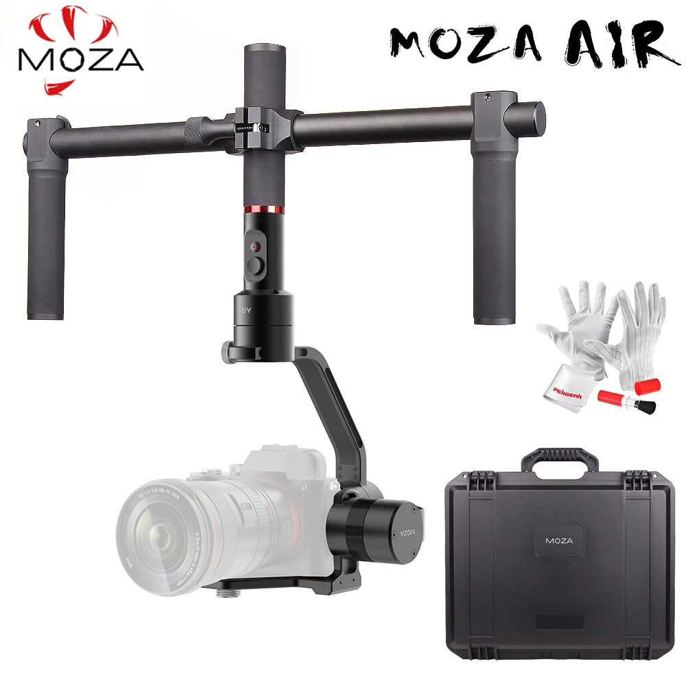 3-осевой Ручной Стабилизатор MOZA Air с двумя ручками для камер Canon Nikon SONY A7 нагрузка 3 2