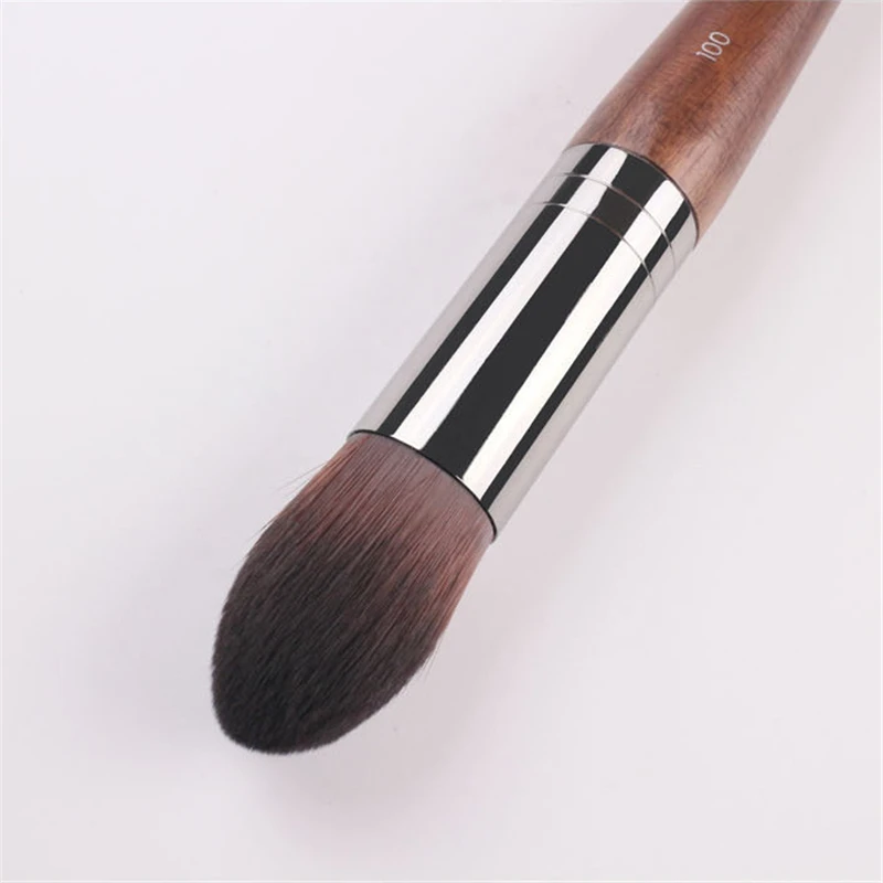 Высококачественная небольшая Точная кисть для основы #100 Натуральная деревянная