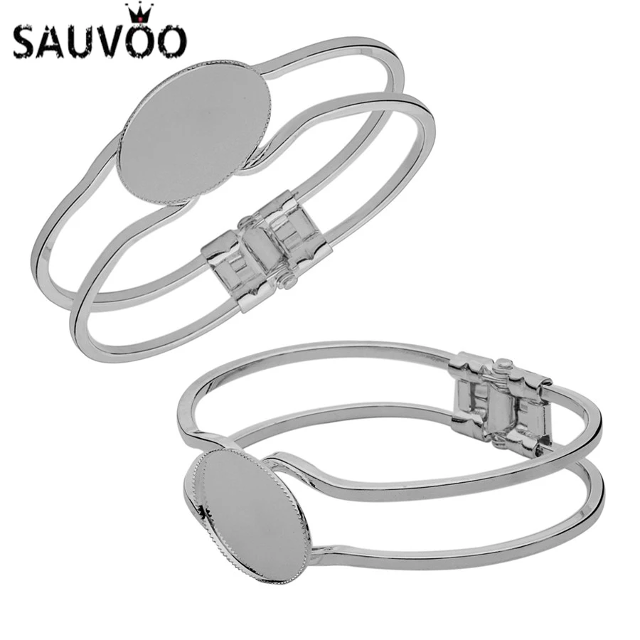 SAUVOO заготовка серебряного цвета проволока для браслетов браслет основа подходит