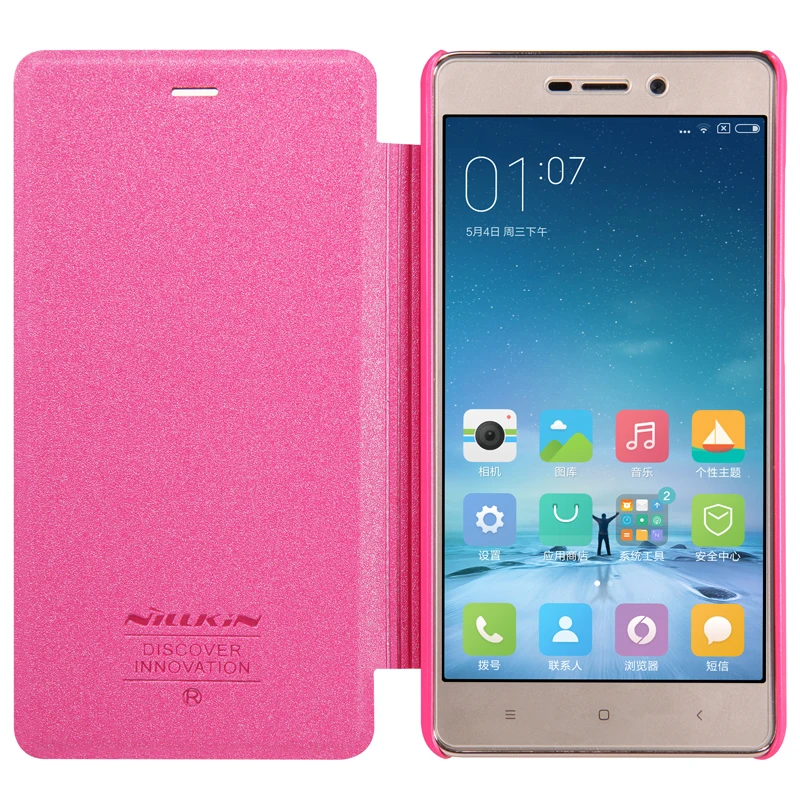 Для xiaomi redmi 3 s 3 s, чехол, твердая задняя крышка, NILLKIN, pu кожаный чехол, откидная крышка для xaomi redmi 3, xiaomi redmi 3 pro prime