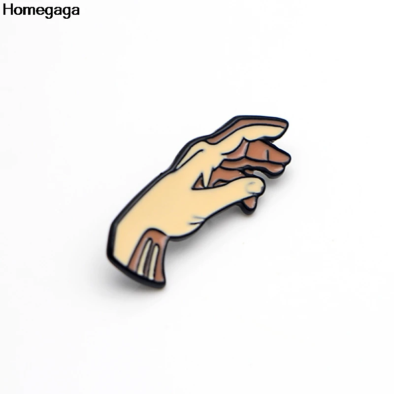 Homegaga 2 шт./компл. создание Adam цинковый значки para рубашка сумка Одежда Кепка броши для обуви значки медали украшения D2077