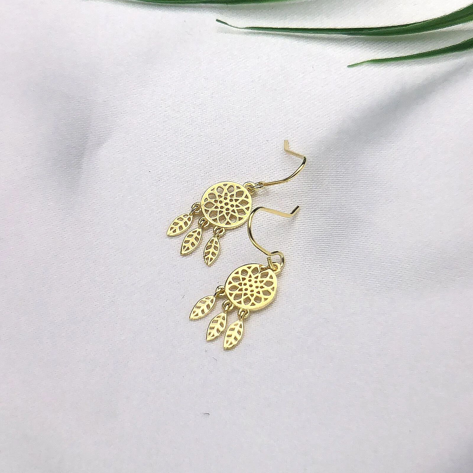 Женские винтажные серьги в виде Ловец снов 100% Стерлинговое Серебро 925 пробы