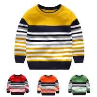 2 7y baby boy girl sweater boys sweaters 2020 spring autumn kids sweaters children striped pullover knitted top kid clothes