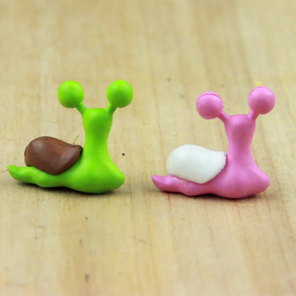 Милые мини смолы пара улитка статуя мох микропейзаж прочный Строительство