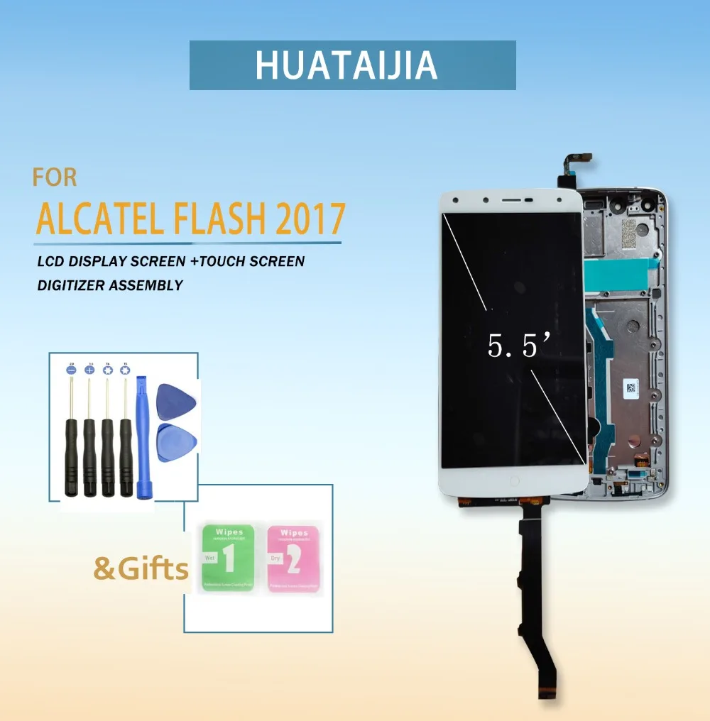 Новое поступление + wiframe для Alcatel flash 2017 сенсорный экран с ЖК дисплеем в сборе