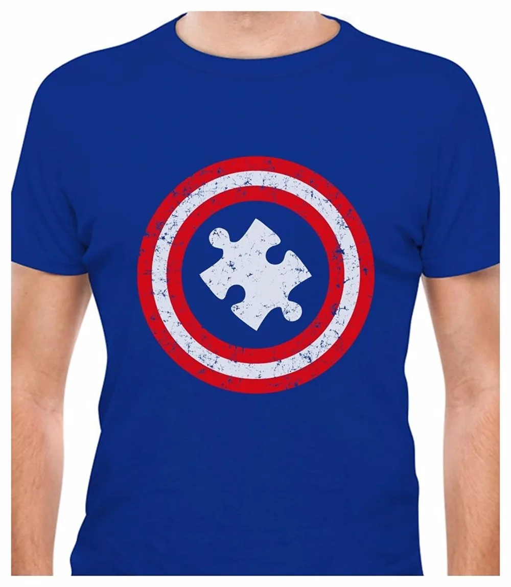 Создать Рубашки для мальчиков интернет-аутизма капитан аутизм футболка Для