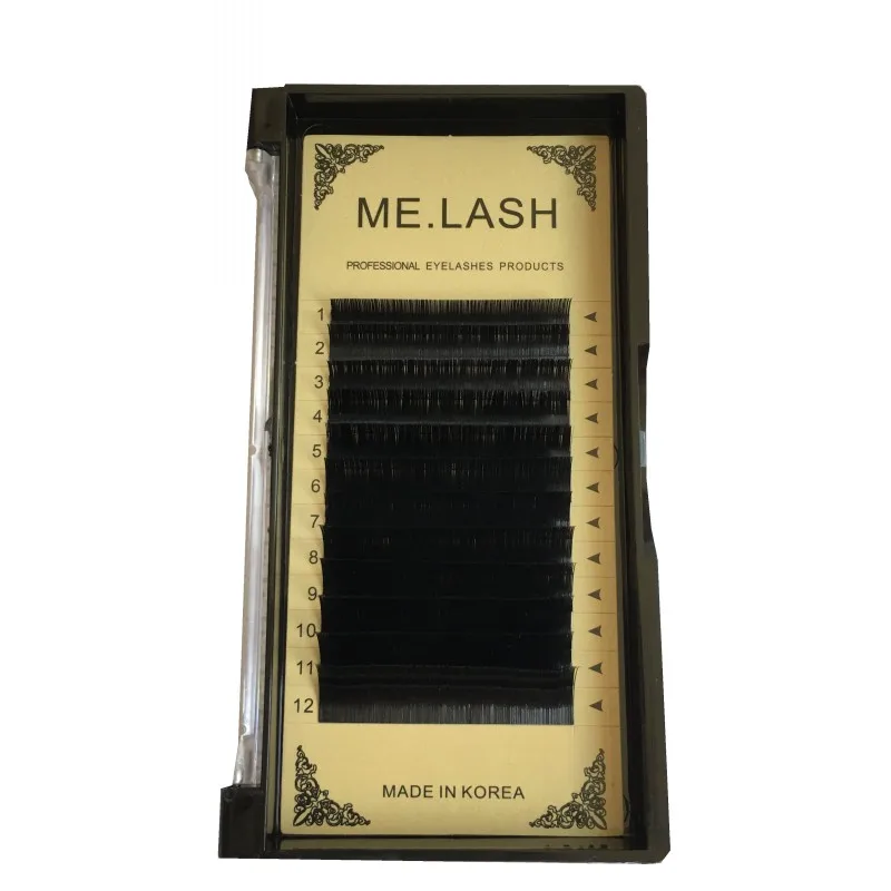 2 коробки для наращивания ресниц ME.LASH Мягкие Накладные ресницы Ellipse с плоским