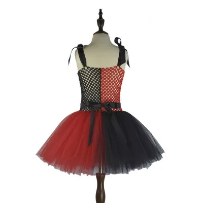 

Hot Sale Girls Cosplay Clown Costume Tutu Dress Children Clothes Halloween Costume for Kids Stage Performance Costume Kids Gifts