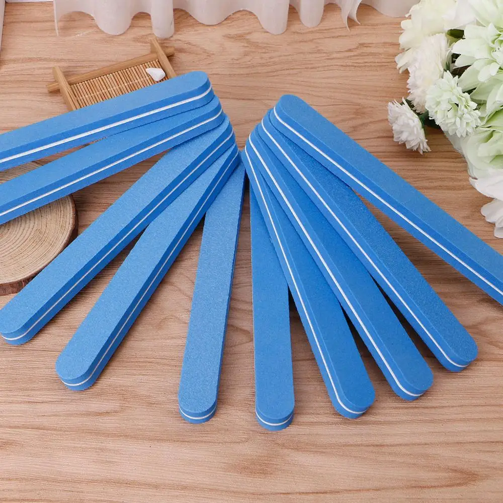 Pro Double Sided Manicure Nail File Sanding Boards Pedicure Tool Grit 100/180 | Красота и здоровье