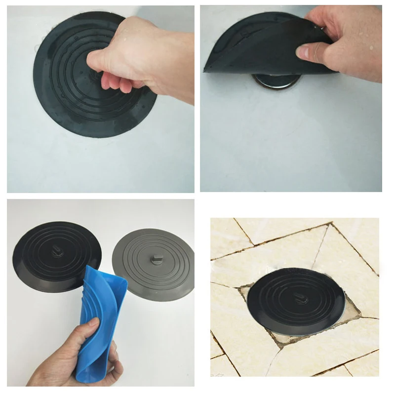 

Silicone Sink Plug Bathroom Kitchen Shower Anti Odor Shield Wash Sinks Bath Tubs Drain Hair Stopper Cover Filter Sink Strainer