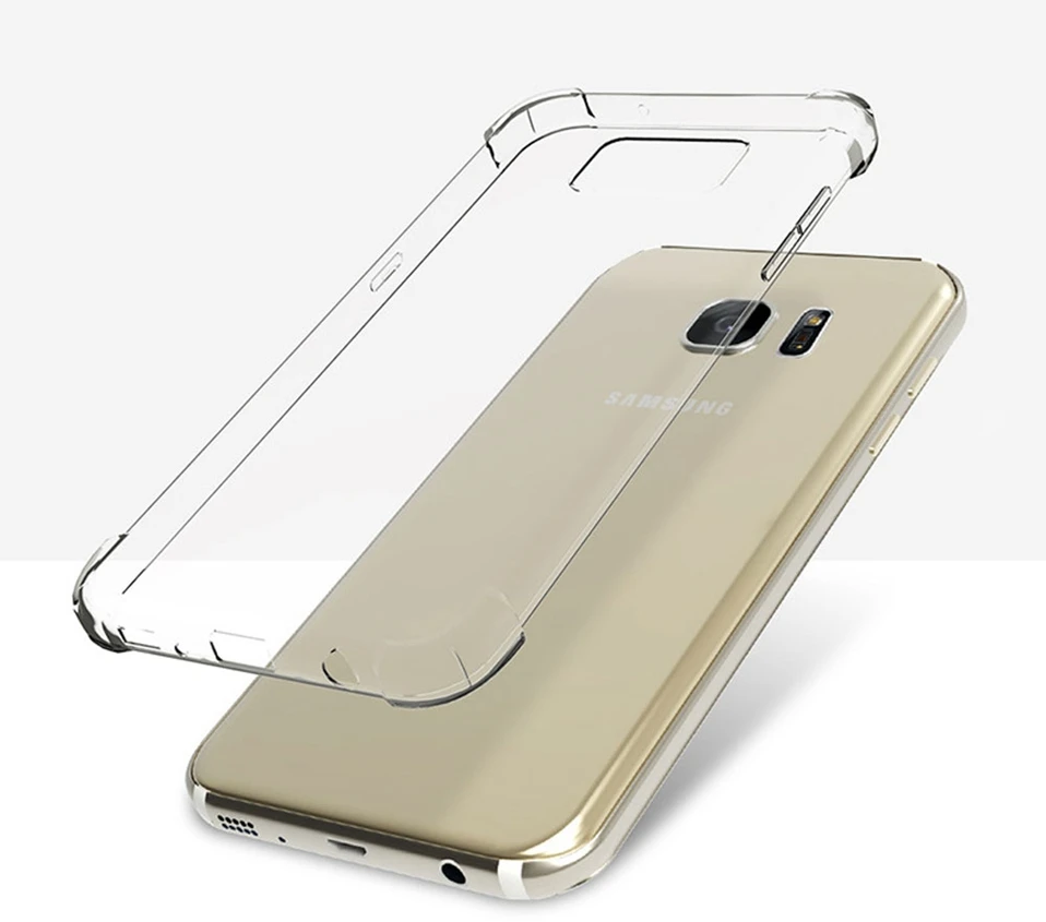 Противоударный Прозрачный чехол для samsung Galaxy S10 S9 S8 плюс S7 S6 Edge Note 8 9 J5 A5 J3 A3 J7 A7 J6 2016