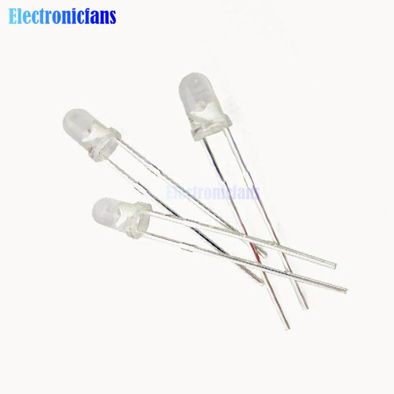 Светодиодный Суперяркий светильник белого цвета 100 шт. F3 3 мм | Электронные