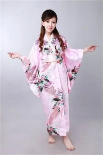 Красное/черное/синее/розовое/Белое Новое японское женское шелковое атласное