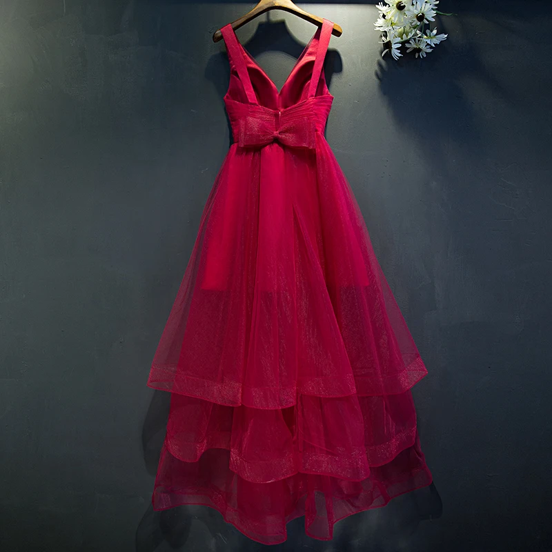 Robe De Soiree ssyfashion длинное вечернее платье пикантное без рукавов с v-образным вырезом