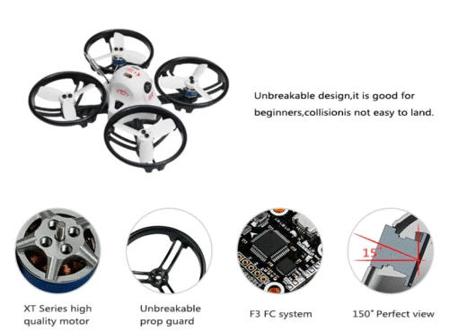 JMT ET125 PNP бесщеточный FPV RC Racing Drone Mini Quadcopter с Frsky Flysky приемник Futaba аксессуар | Игрушки