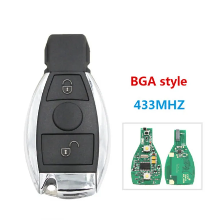 2B 433mhz Умный ключ 2, 3, 4 кнопки NEC и BGA и быть Дистанционным Ключом с 315 МГц 434 МГц для Mercedes Benz пульт дистанционного управления автомобилем Год 2000 - Цвет: 2B 433mhz