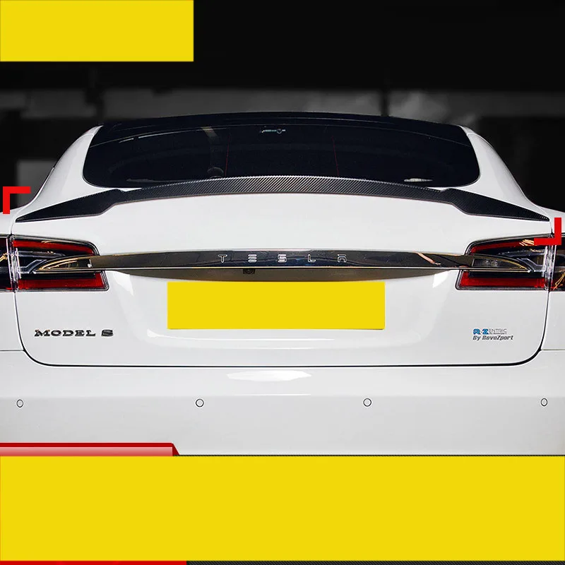 Lsrtw2017 Автомобильный задний спойлер из углеродного волокна для tesla model s x 2015 2016 2017
