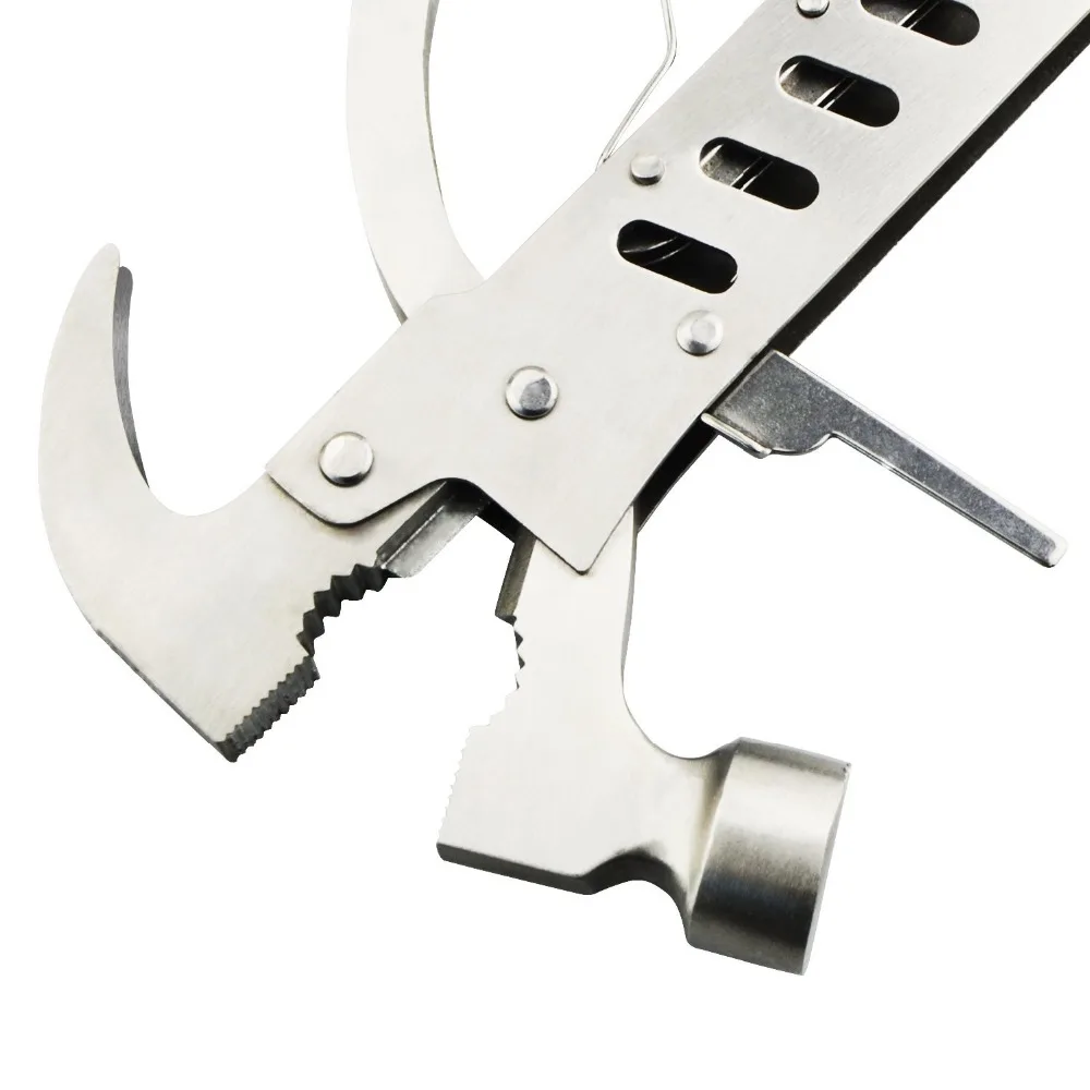 Многофункциональный молоток UNeefull из нержавеющей стали с пинцами складной ножом