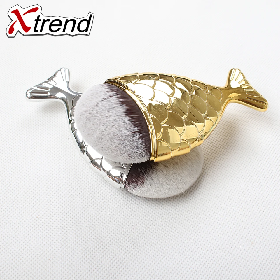 Высококачественные милые кисти для макияжа с русалочкой пудра румяна контурная