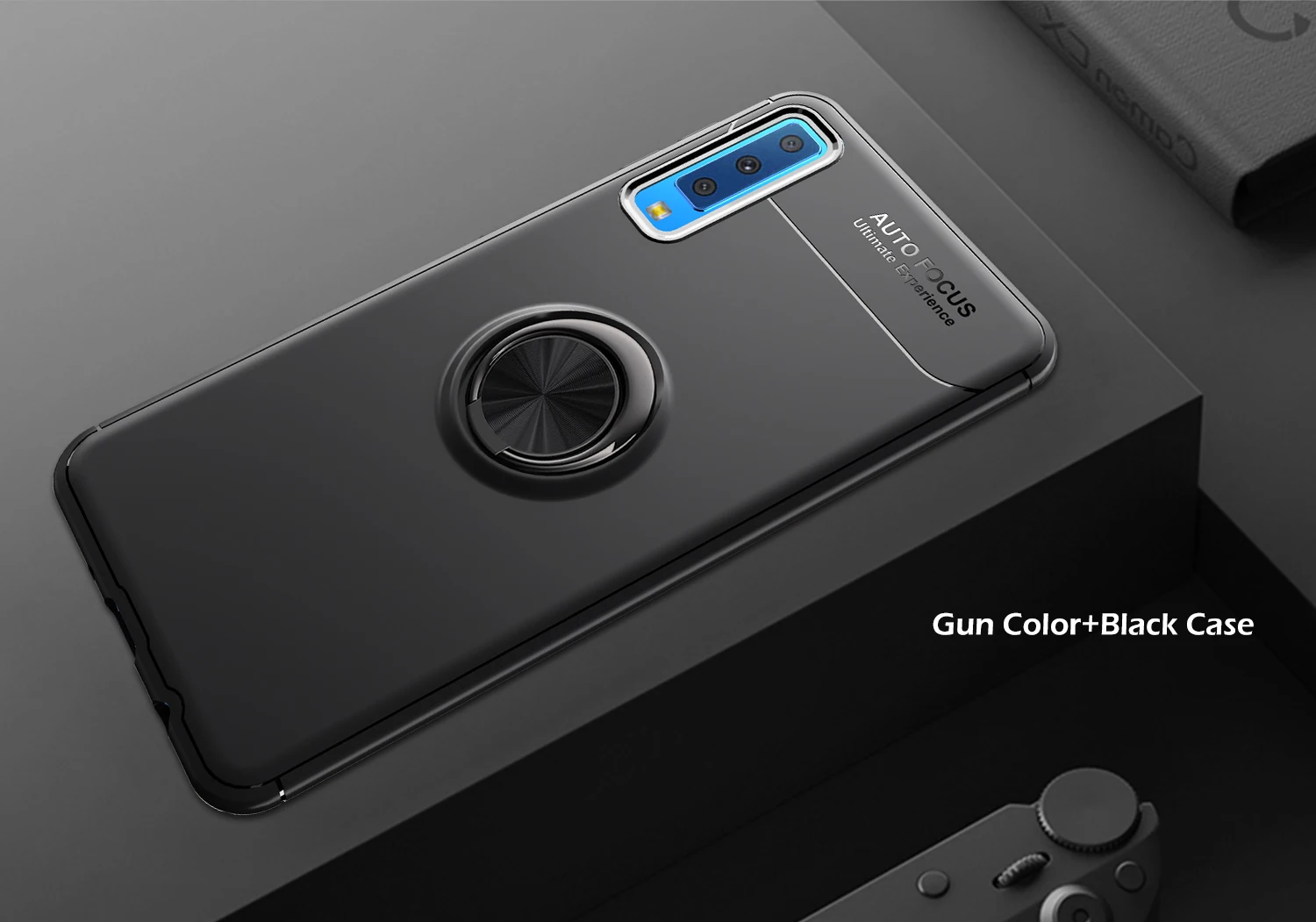 Металлический магнитный держатель силиконовый чехол для samsung Galaxy A7 A9 S9 S8 A6 Plus Note 8 9 J4 J6 J8 чехол 360 Вращающийся Магнитный чехол из ТПУ