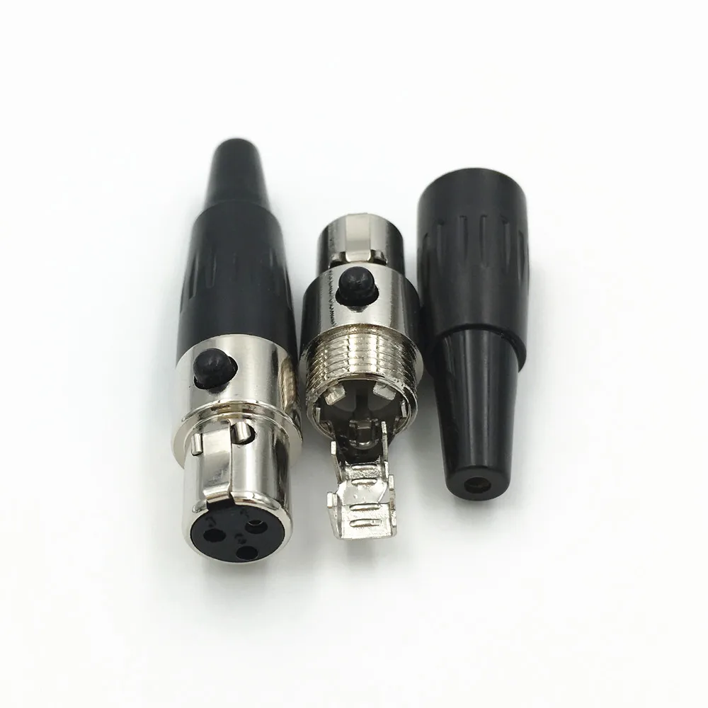 50 комплектов штепсельная вилка Mini XLR 3 4 5 6 Pin Female + розетка маленький аудиоразъем