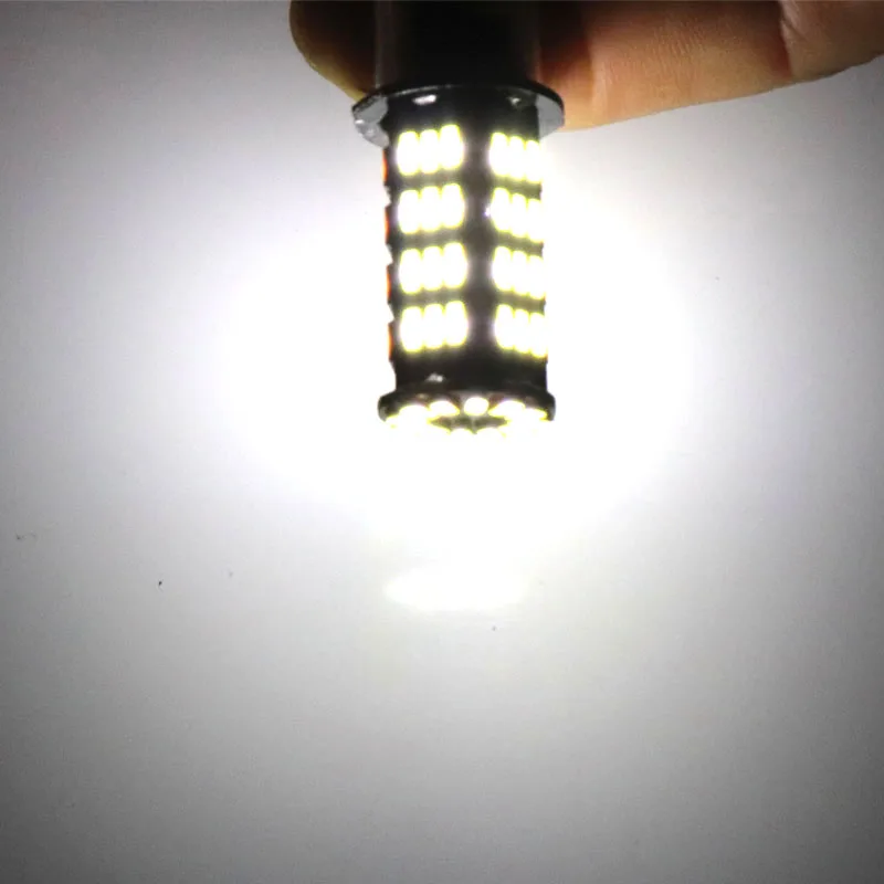 Автомобильные светодиодные лампы S25 P21W 1156 BA15S 72 SMD 4014 1157 BAY15D сигнал поворота