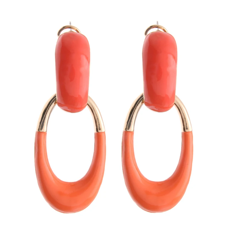 Длинные серьги-капли NeeFu WoFu из цинкового сплава брендовые большие серьги с