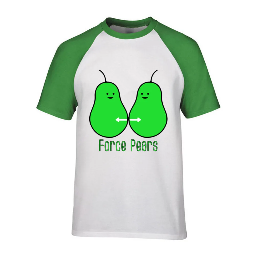 Мужская хлопковая футболка Force Pears голубая брендовая с короткими рукавами лето