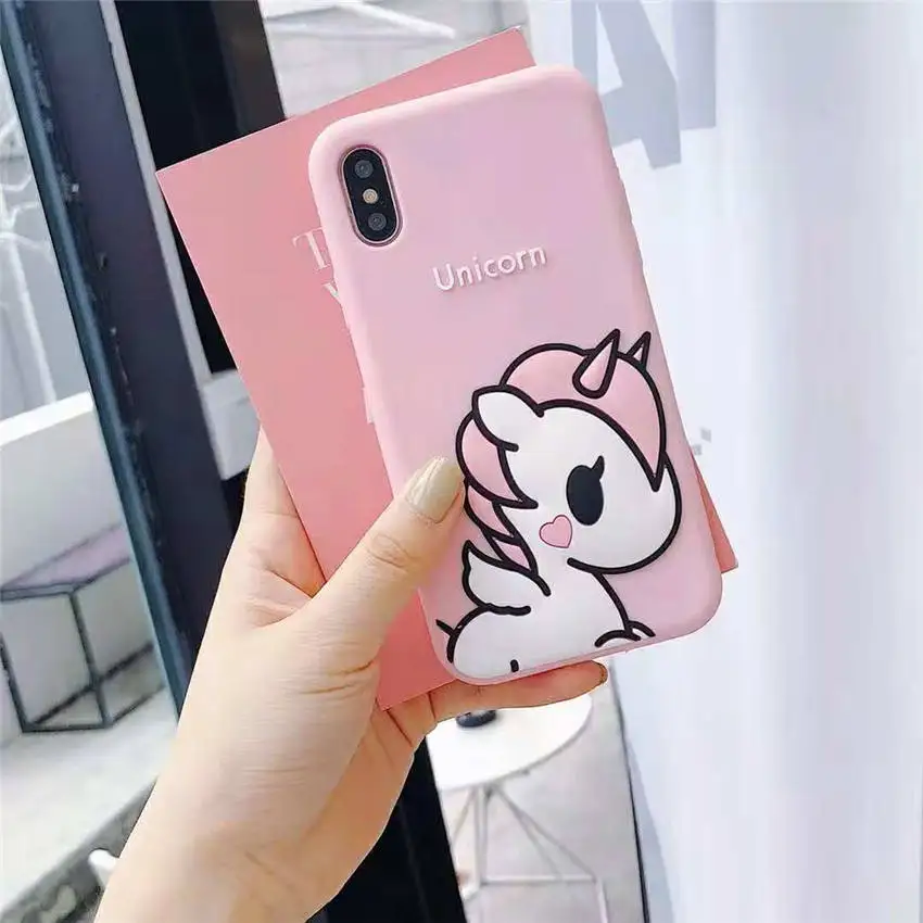Чехлы на заднюю панель для iPhone XR XS MAX 7 8 6s Plus Capa Coque Fundas милые розовые чехлы