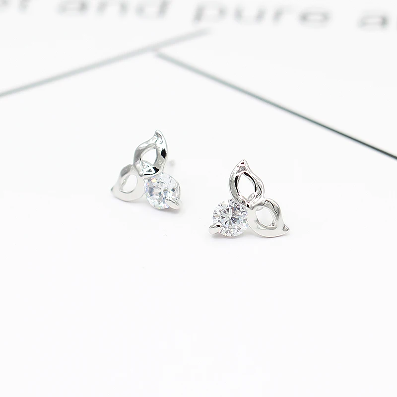 История с завязанными глазами принцессы Милые Для женщин Jewelry со стразами серьги