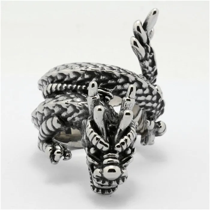 1 шт. кольцо с драконом из нержавеющей стали 316L|chinese dragon rings|dragon ringdesigner ring |