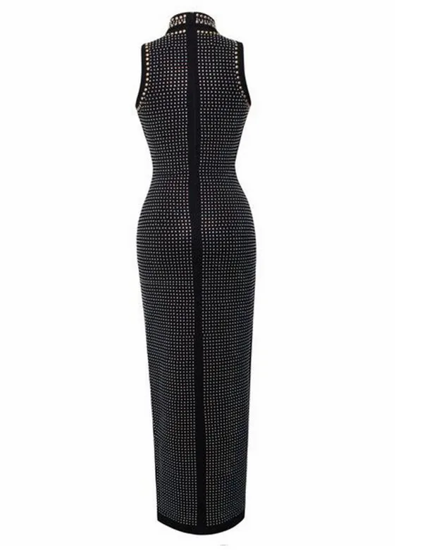 Женское Бандажное платье со стразами летнее оранжевого белого или черного цвета