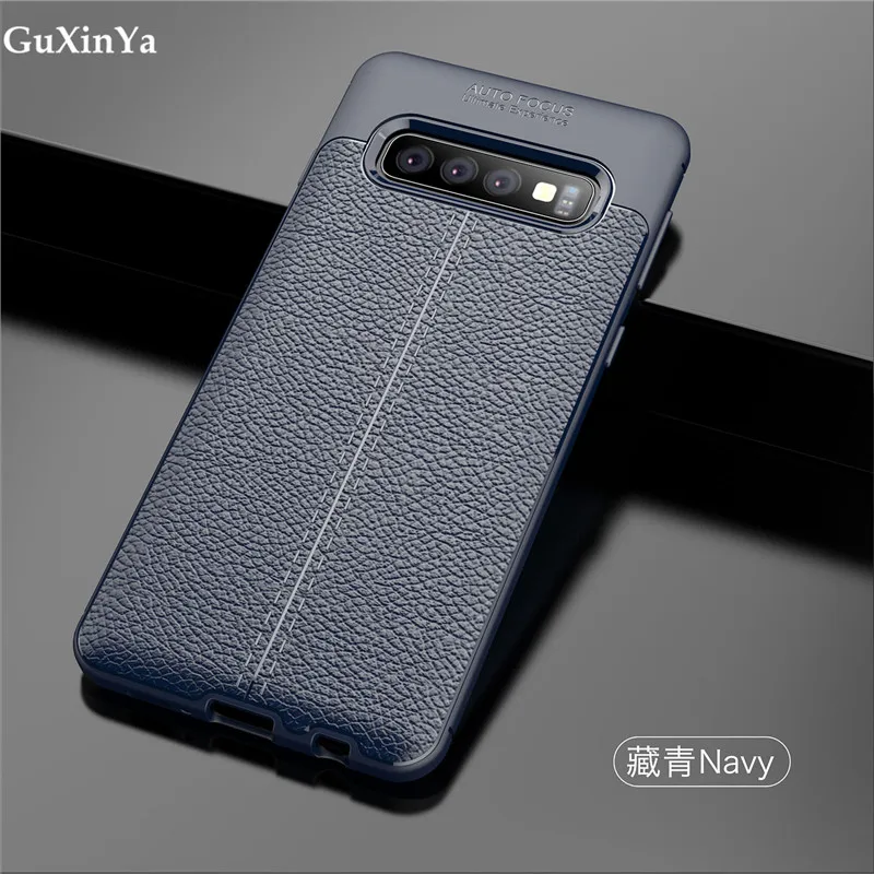 Чехол для Samsung Galaxy S10 чехол телефона Роскошный Кожаный противоударный защитный из