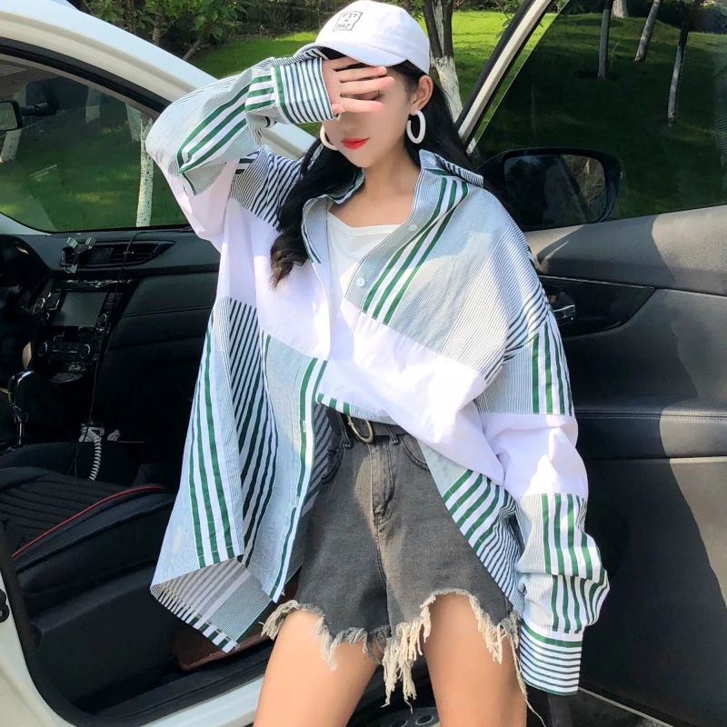 Уличная стильная женская одежда весна-осень 2019 Корейская тонкая Свободная