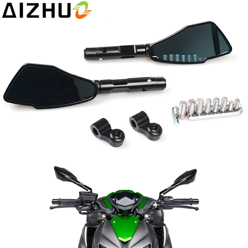 Зеркала заднего вида для мотоцикла Honda CB500 CBF125 Yamaha XJR1300 XJ6 V max 8 мм 10 алюминиевые