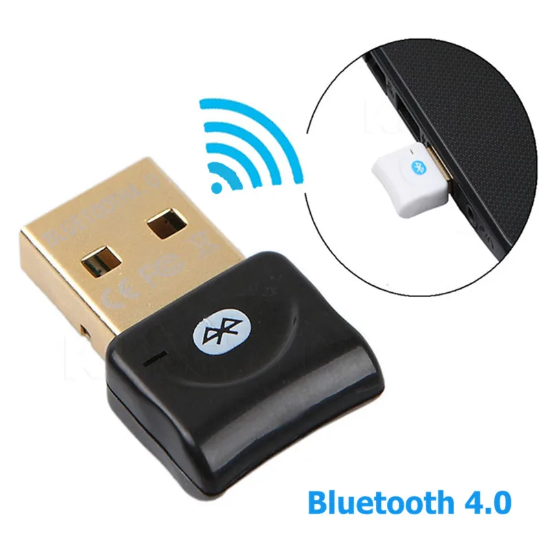Мини беспроводной Bluetooth V4.0 USB ключ передатчик двойного режима для мыши клавиатуры