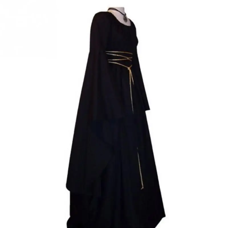 Вечернее платье для девочек с длинным рукавом средневековое Дамская мода