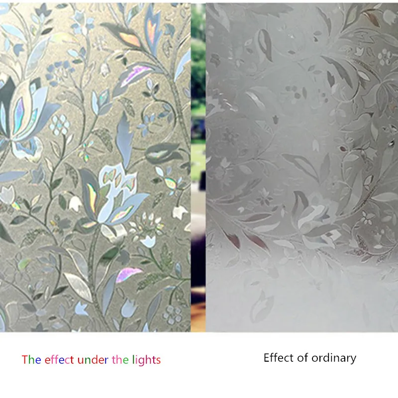XUNZHE 45/60 см * 100 3D лазерный светильник наклейки на окно для замены бумажных скрабов