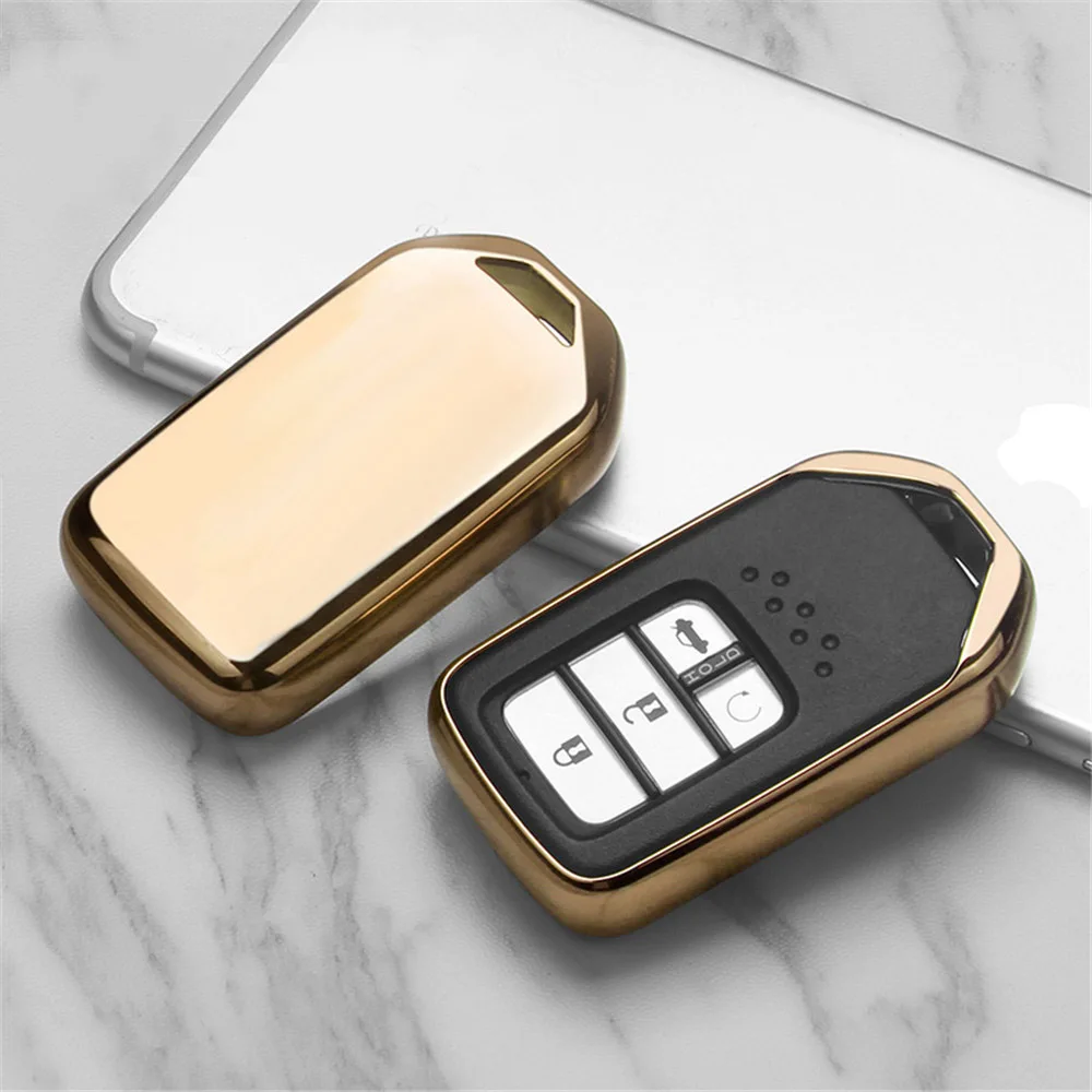CHSKY Car Styling TPU key Cover Case For Honda XRV CRV Accord Crown Civiv Spirior Fit Jade Accessorie Key Shell | Автомобили и