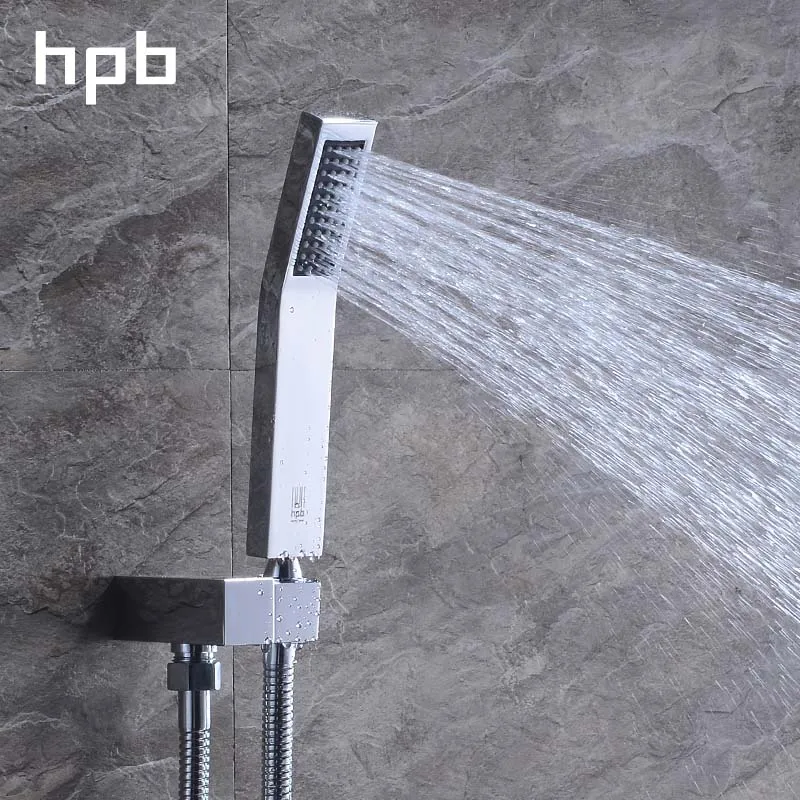 HPB Роскошная квадратная насадка для душа 10 дюймов наборы смесителей настенный