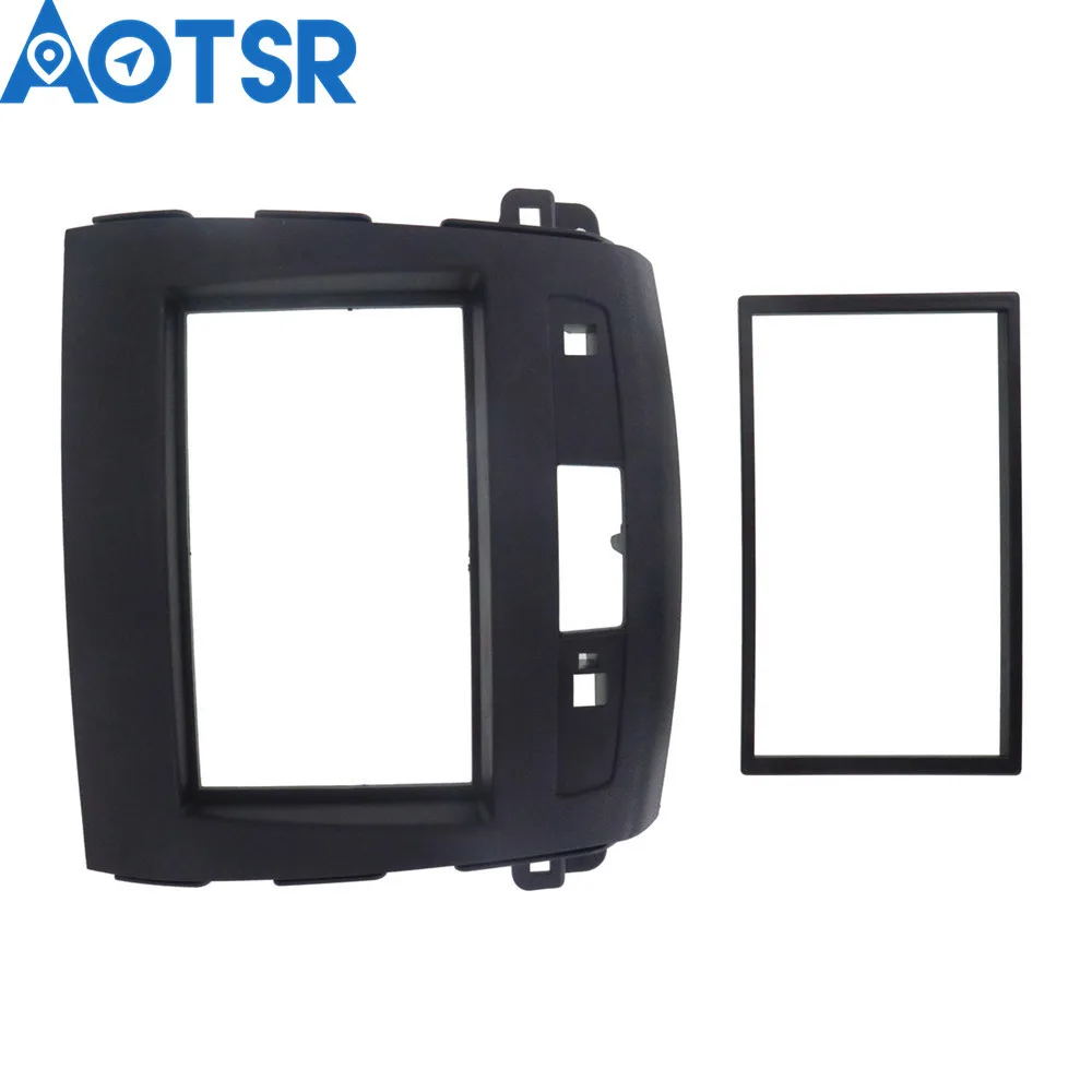 2 Din элементы отделки автомобиля обрамляющая панель для Mitsubishi Outlander XL тире frame установка монтажа Лицевая панель плиты кадров комплект аудио